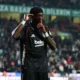 Wilfred Ndidi celebrates after scoring his first goal for Besiktas against Konyaspor