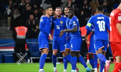Dayot Upamecano in action for Bayern Munich during a Bundesliga match