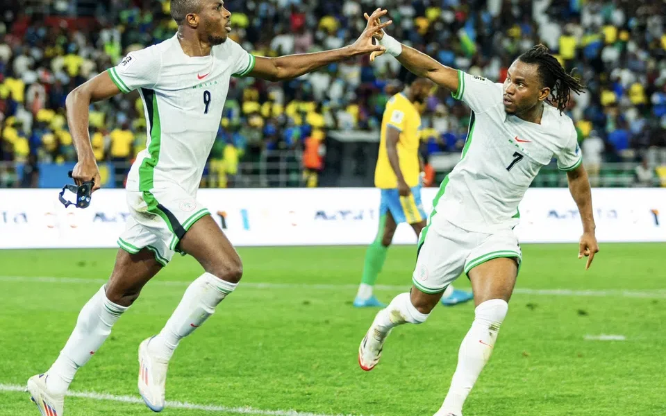 Victor Osimhen and Ademola Lookman preparing to lead Nigeria’s Super Eagles attack against Lesotho in World Cup qualifier.