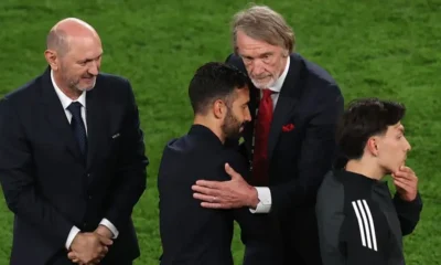 Ruben Amorim Manchester United manager during press conference ahead of Liverpool match