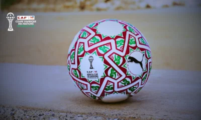 AFCON 2025 official match ball ITRI inspired by Moroccan zellij design