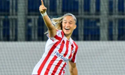 Andrea Medina stretchered off the pitch after collision with Juventus during Women’s Champions League