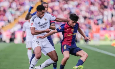 Barcelona midfielder Pedri training ahead of his potential return from injury before the Champions League clash with Chelsea.