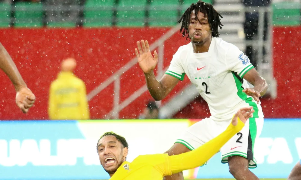 Benjamin Fredrick training with the Super Eagles before AFCON 2025 injury