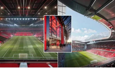 Concept design of Manchester United’s proposed 100,000-seater ‘Wembley of the North’ stadium in Greater Manchester.