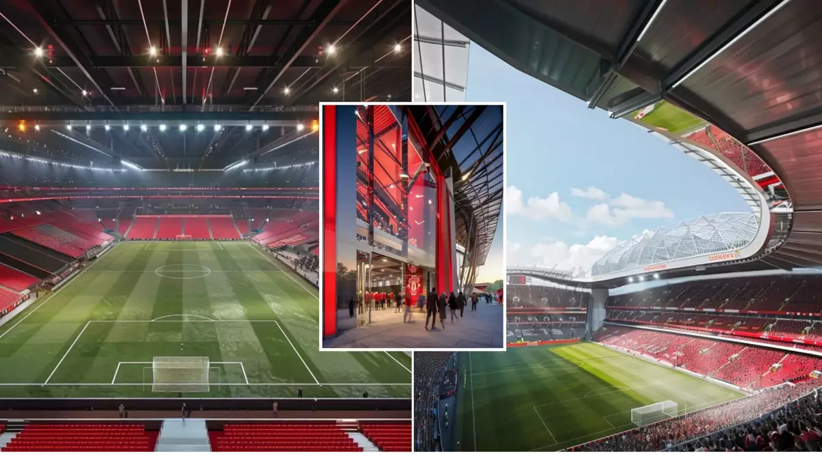 Concept design of Manchester United’s proposed 100,000-seater ‘Wembley of the North’ stadium in Greater Manchester.