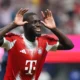 Dayot Upamecano in action for Bayern Munich during Champions League match