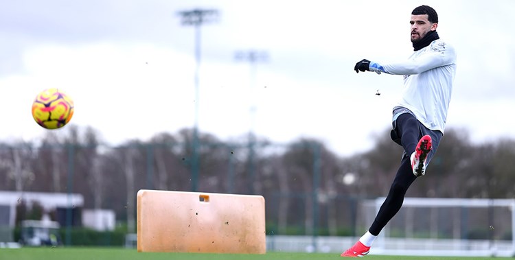 Dominic Solanke training with Tottenham Hotspur during recovery period