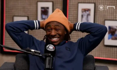 Eberechi Eze and Marcus Rashford in England national team training session