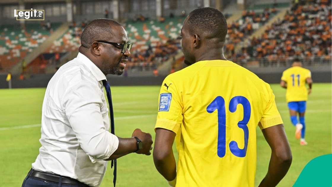 Gabon coach Thierry Mouyouma discusses tactics ahead of World Cup playoff against Nigeria Super Eagles