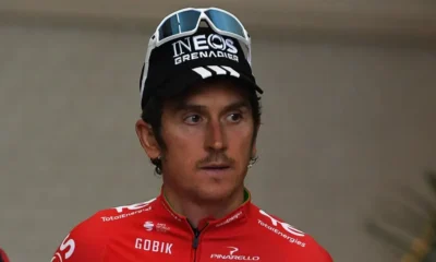 Geraint Thomas at Ineos Grenadiers press conference announcing new role