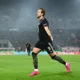 Harry Kane celebrating a goal for Bayern Munich during the DFB Cup