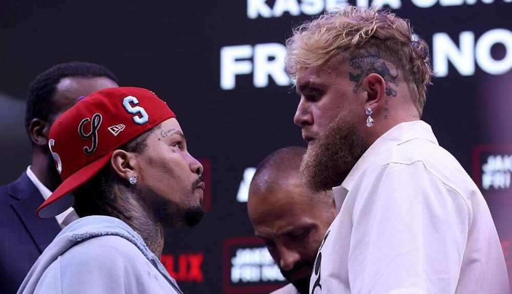 Jake Paul and Gervonta Davis face-off before cancelled Netflix fight