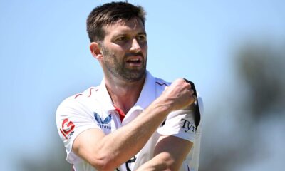 Mark Wood Bowling During England’s Ashes Warm-Up Match