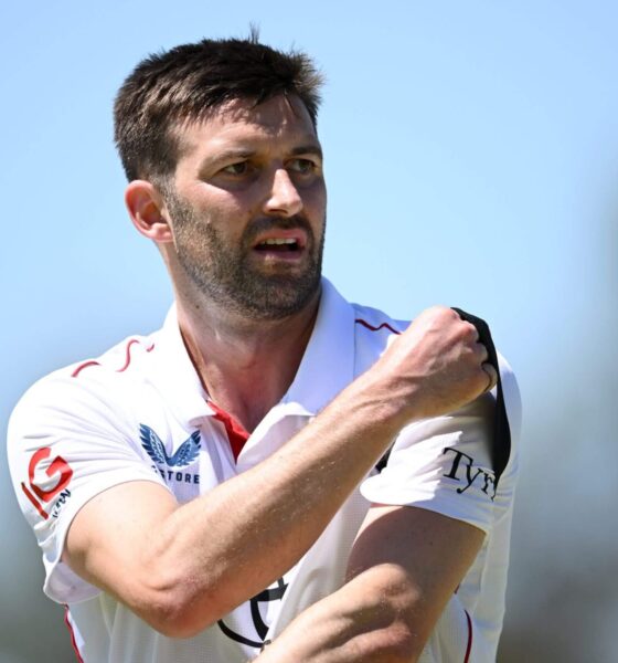 Mark Wood Bowling During England’s Ashes Warm-Up Match