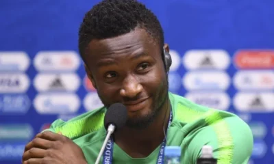 Mikel Obi speaking at an event amid discussions about becoming NFF president