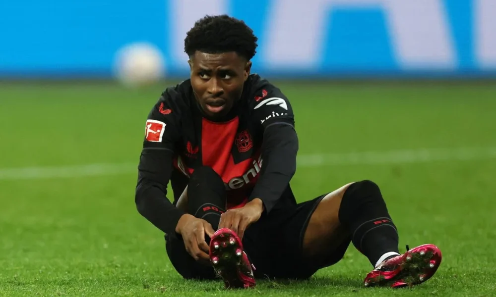 Nathan Tella Training With Bayer Leverkusen After Knee Injury Recovery
