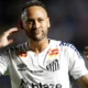 Neymar On The Pitch With Santos Looking Concerned During Relegation Battle