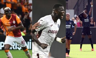Nigerian footballers abroad — Victor Osimhen, Ademola Lookman, Paul Onuachu, and Alex Iwobi in weekend action