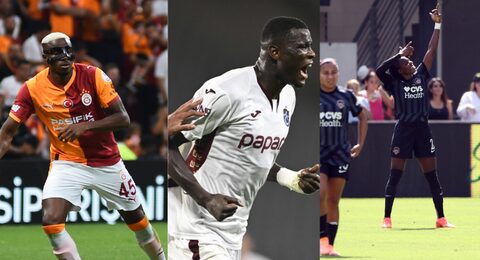 Nigerian footballers abroad — Victor Osimhen, Ademola Lookman, Paul Onuachu, and Alex Iwobi in weekend action