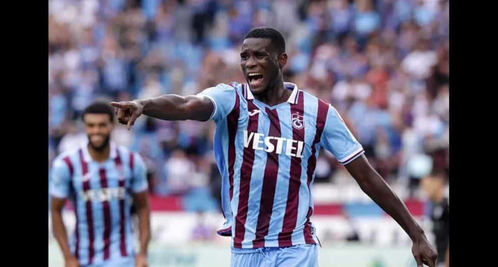 Paul Onuachu in action for Trabzonspor