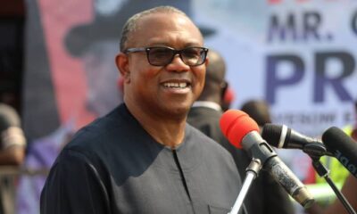 Peter Obi speaking at a public event in Nigeria.