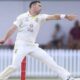 Scott Boland bowling for Australia during Ashes preparations