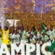 Super Falcons of Nigeria celebrating WAFCON victory