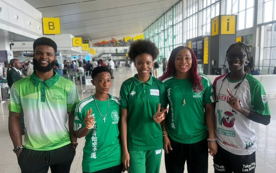 Team Nigeria Karate Squad Arriving In Cairo For 2025 World Championship