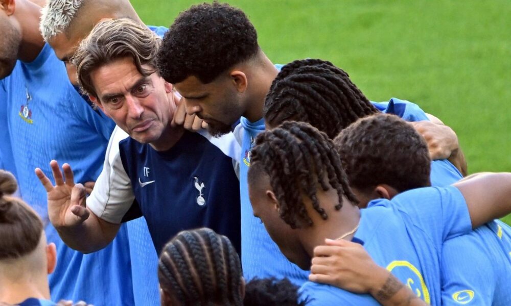 Thomas Frank During Tottenham Training Session