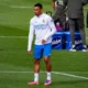 Trent Alexander-Arnold Real Madrid defender during Champions League warm-up at Anfield