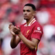 Trent Alexander-Arnold waves to fans after joining Real Madrid from Liverpool