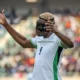 Victor Osimhen celebrating his goal for Nigeria against Gabon in CAF 2026 World Cup play-off