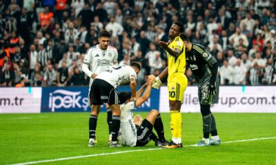 Wilfred Ndidi in action for Besiktas during the Istanbul derby against Fenerbahce