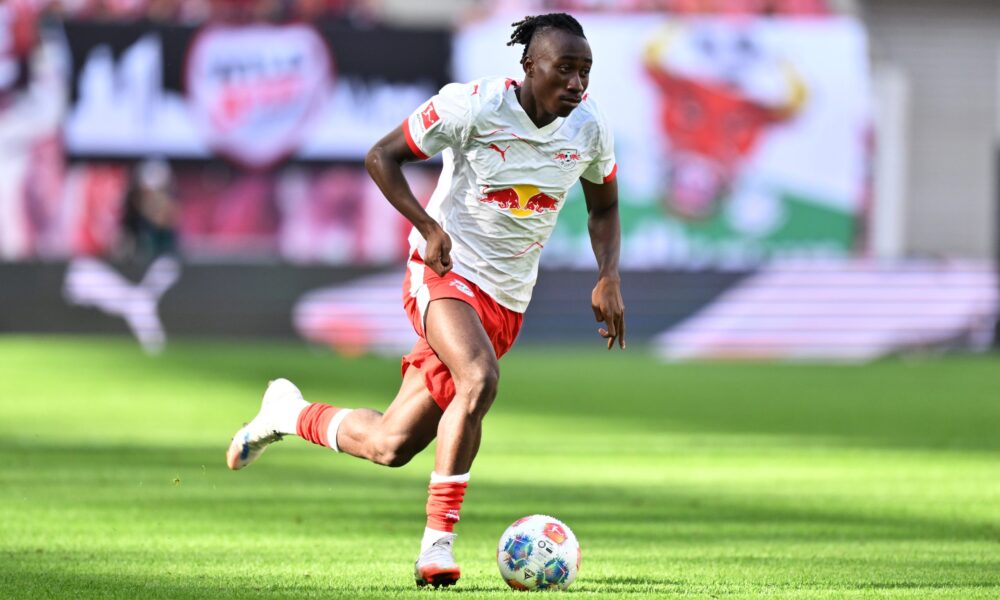 Yan Diomande RB Leipzig teenage football star in Bundesliga