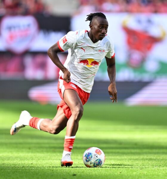 Yan Diomande RB Leipzig teenage football star in Bundesliga