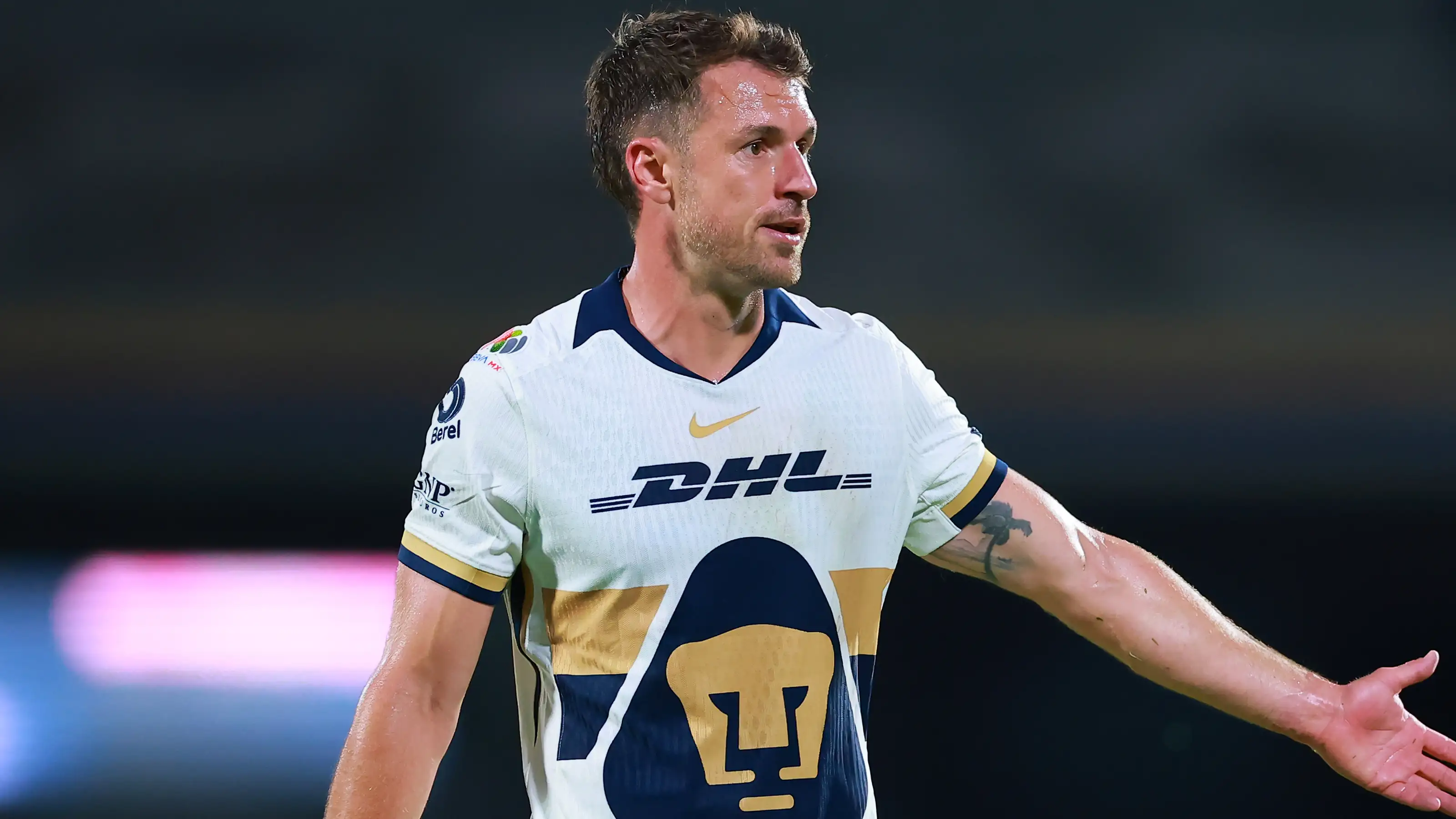 Aaron Ramsey during his time with Liga MX side Pumas