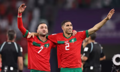 Achraf Hakimi applauds fans after Morocco’s 2-0 victory over Comoros at AFCON 2025