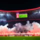 Bayern Munich Ultras Ignite Flares During Champions League Match Against Sporting CP