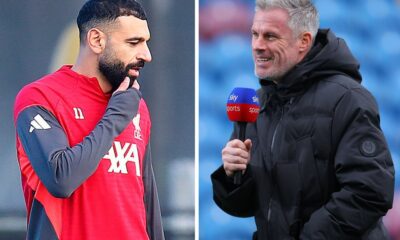 Jamie Carragher speaking on Monday Night Football about Mohamed Salah’s outburst.