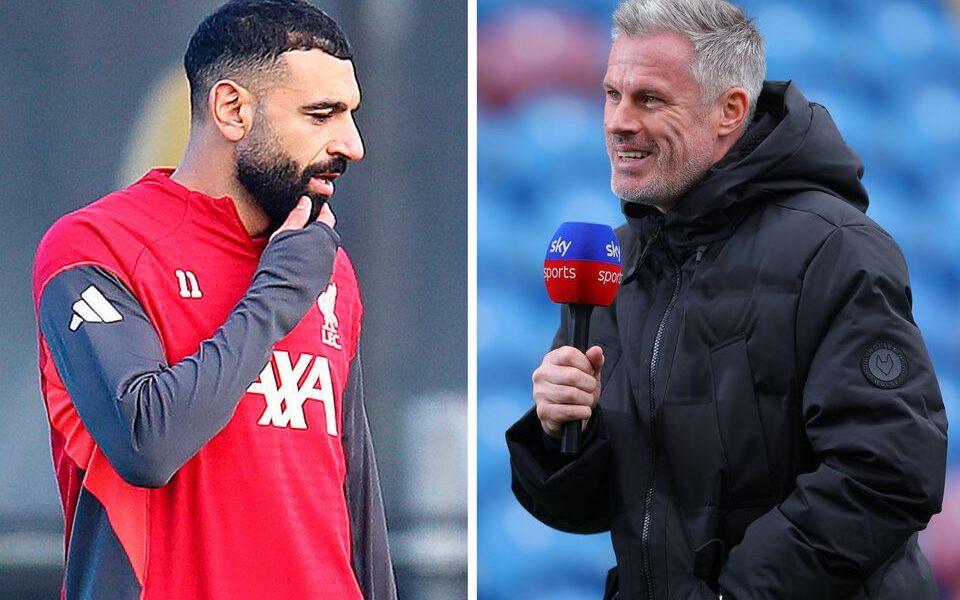 Jamie Carragher speaking on Monday Night Football about Mohamed Salah’s outburst.