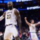 LeBron James And Luka Doncic Celebrate Lakers Victory Over 76ers
