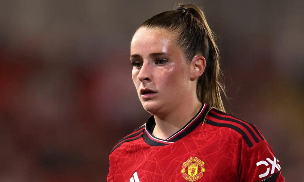 Manchester United Women looking dejected during a WSL match