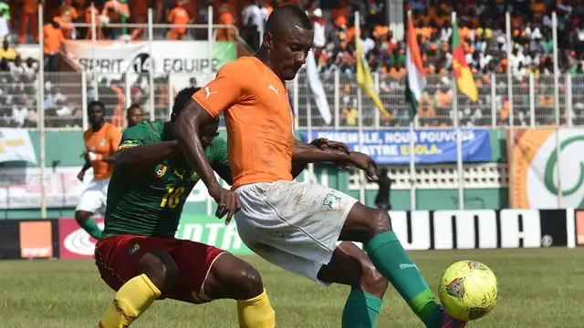 Salomon Kalou speaking during an AFCON 2025 media event.