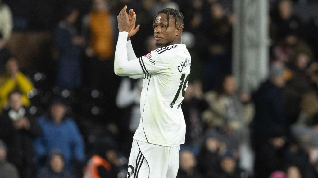 Samuel Chukwueze in action for Fulham in the Premier League