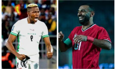 Victor Osimhen and Mohamed Salah ahead of Nigeria vs Egypt friendly match