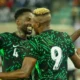 Wilfred Ndidi wearing the Super Eagles armband during a Nigeria international match
