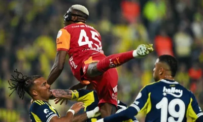 Victor Osimhen celebrating a goal during a league match