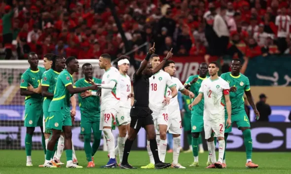 AFCON 2025 final chaos as Senegal players protest during stoppage time
