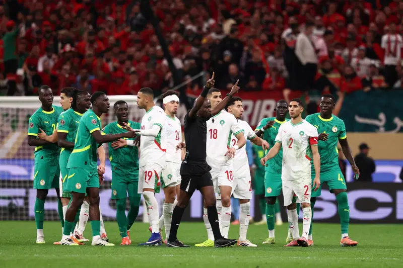 AFCON 2025 final chaos as Senegal players protest during stoppage time
